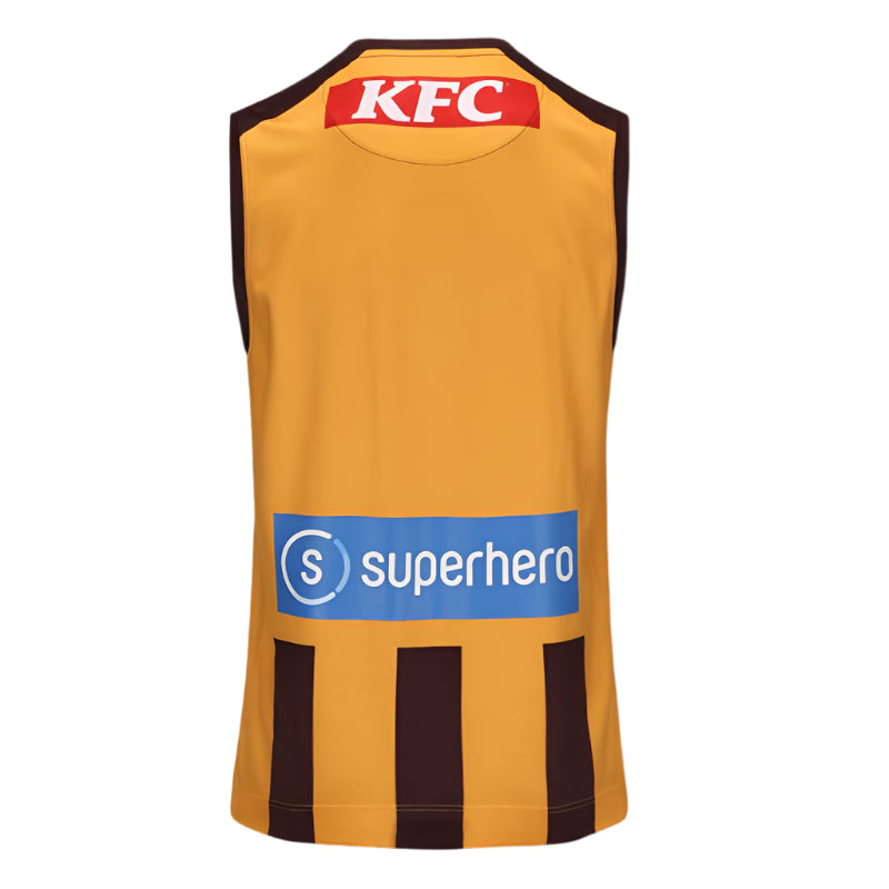 ISC Hawthorn Hawks Adult 2025 AFL Home Replica Guernsey Jersey - Official Team Uniform for Fans & Players - Perfect for Game Day, Training & Sports Events