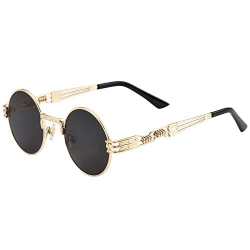 Gold Frame/Black Lens