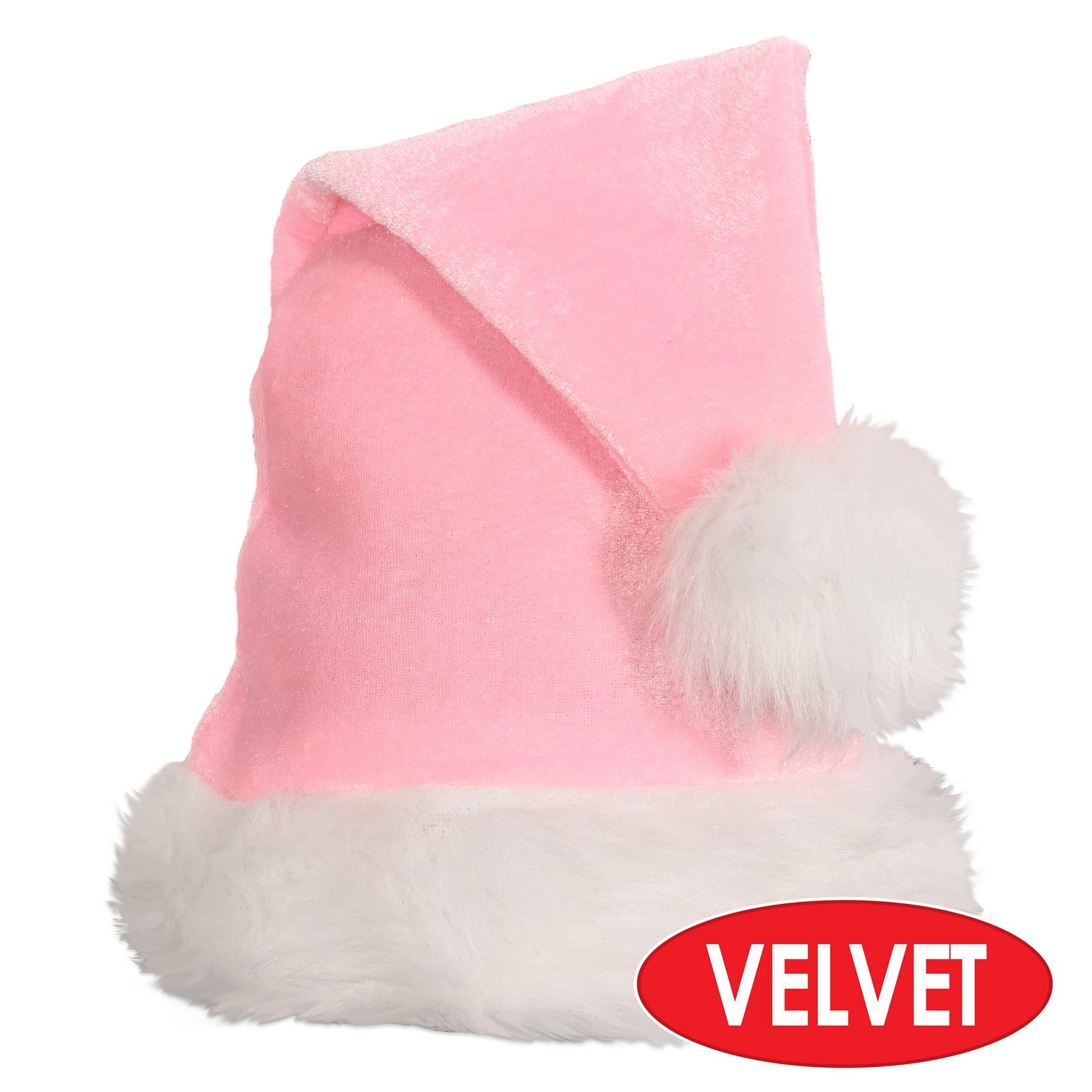 12 Pack Beistle Christmas Light Pink Santa Hats - Festive Holiday Party Accessories for Xmas Celebrations, Office Parties & Family Gatherings