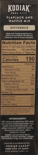 Kodiak Power Cakes Flapjack & Waffle Mix - 20oz | High Protein Pancake Mix for Breakfast, Camping & Fitness | Easy to Make, Healthy & Delicious