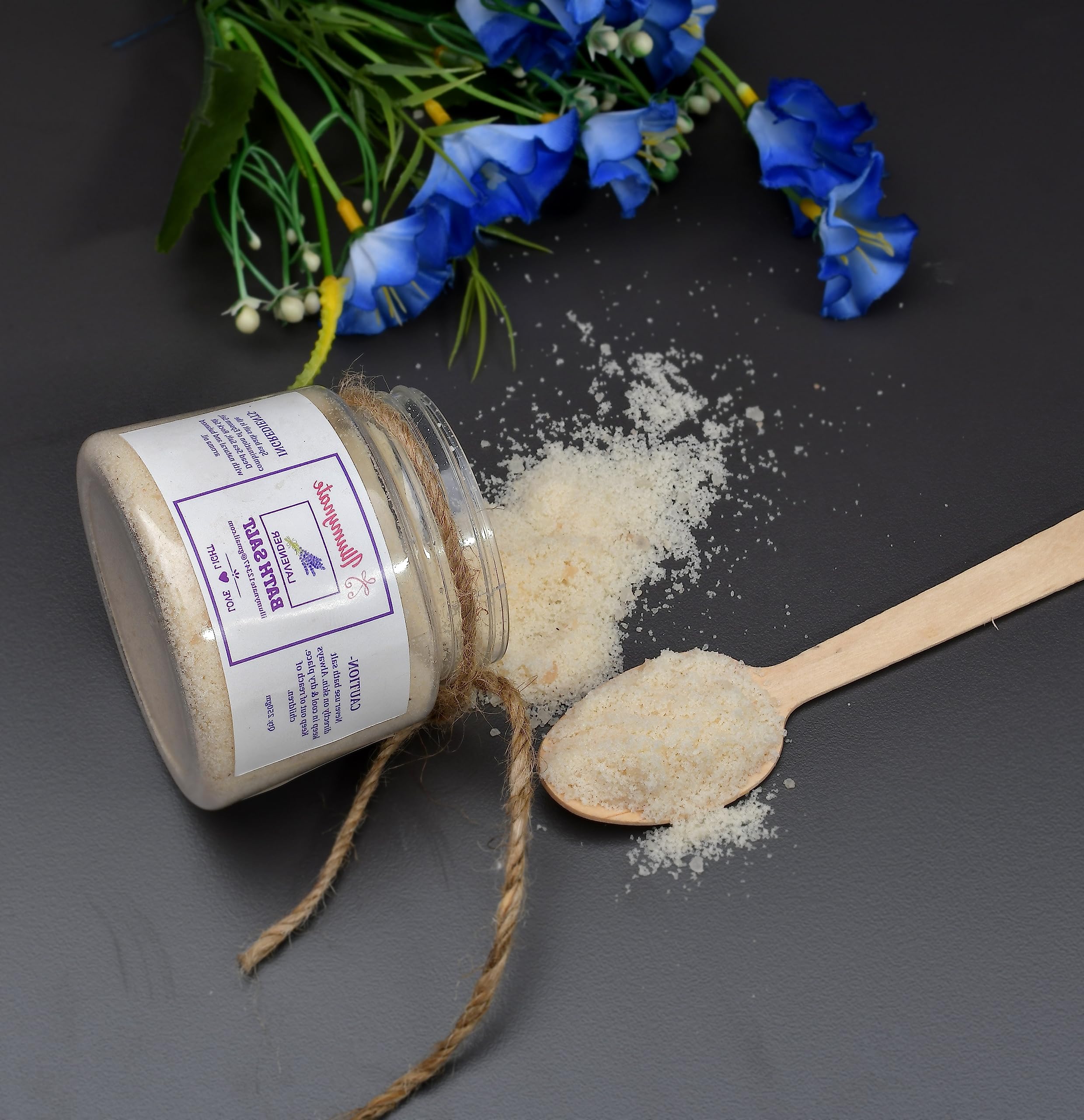100% Pure Natural Lavender Bath Salt for Body & Foot Spa - Relaxing Muscle Pain Relief & Aromatherapy - 250g | Perfect for Stress Relief, Self-Care Nights & Spa Treatments at Home