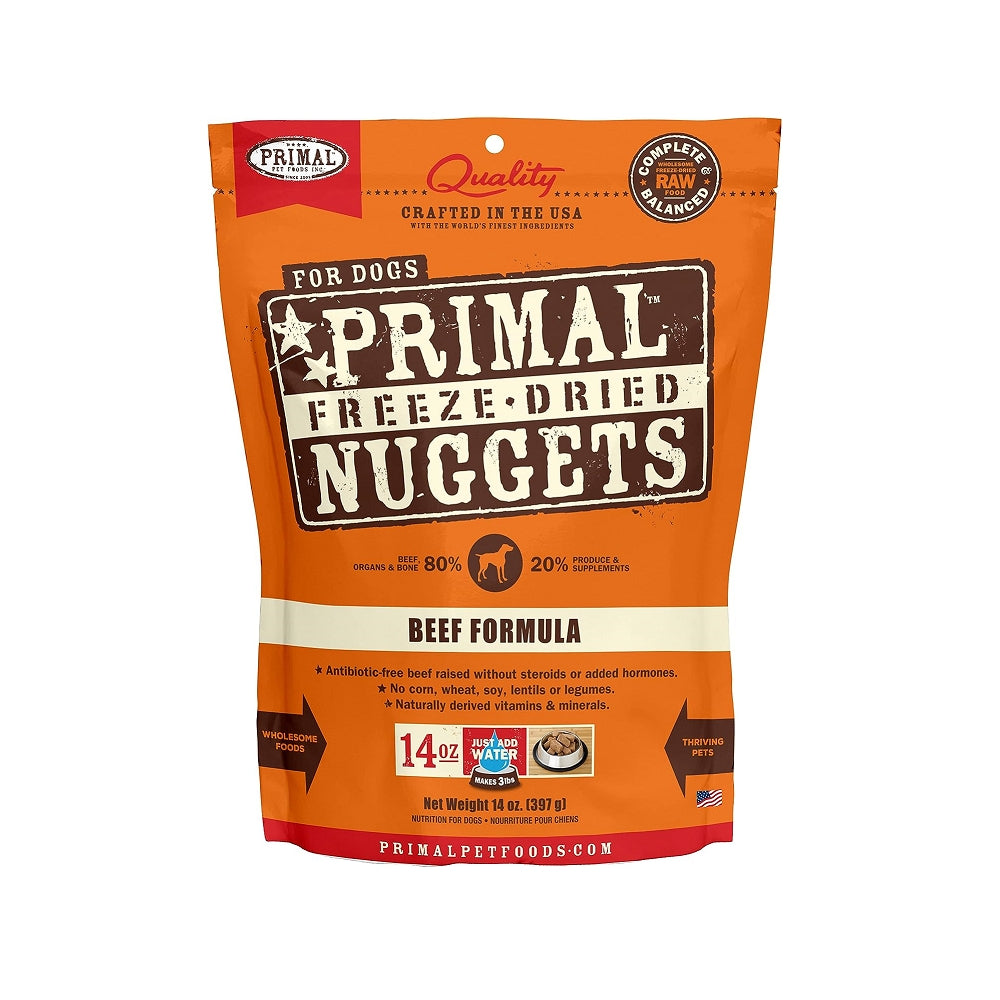 Premium Freeze Dried Beef Nuggets for Dogs - High Protein, Grain-Free Dog Treats - Perfect for Training, Rewards & Outdoor Adventures