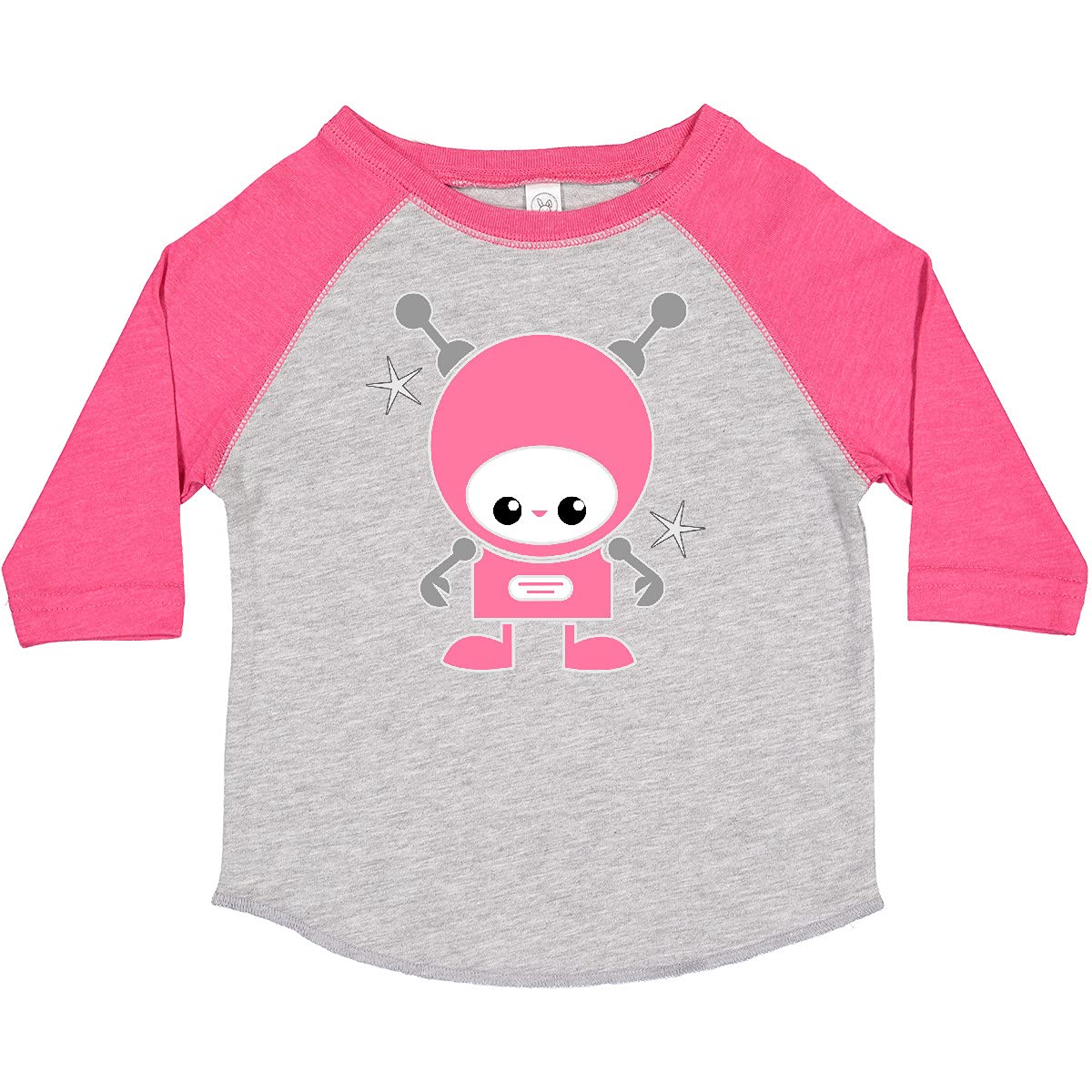 Inktastic Space Robot Girl Astronaut Toddler T-Shirt - Cute Astronaut Graphic Tee for Baby Girls | Fun Space-Themed Outfit for Playdates & Birthday Parties