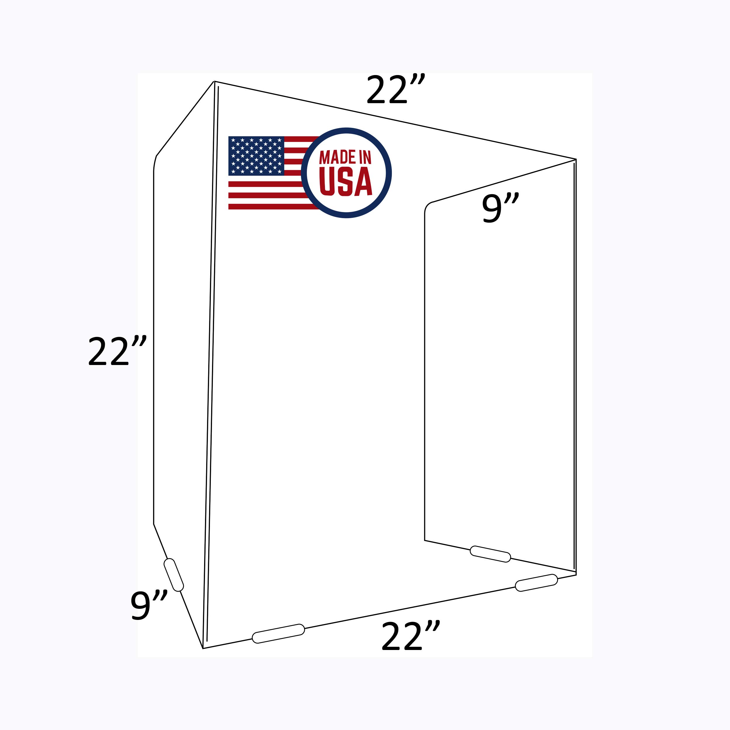 IMAGEWORKS Clear Plastic Desk Sneeze Guard - 0.020