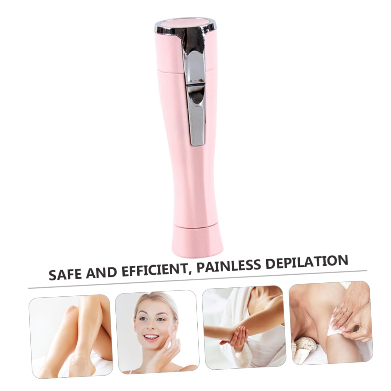 NOLITOY 2 Pack Women's Hair Removal Kit - Stainless Steel Lady Shaver & Body Trimmer for Smooth Skin (Pink) | Perfect for Travel, Bikini Line & Underarm Grooming