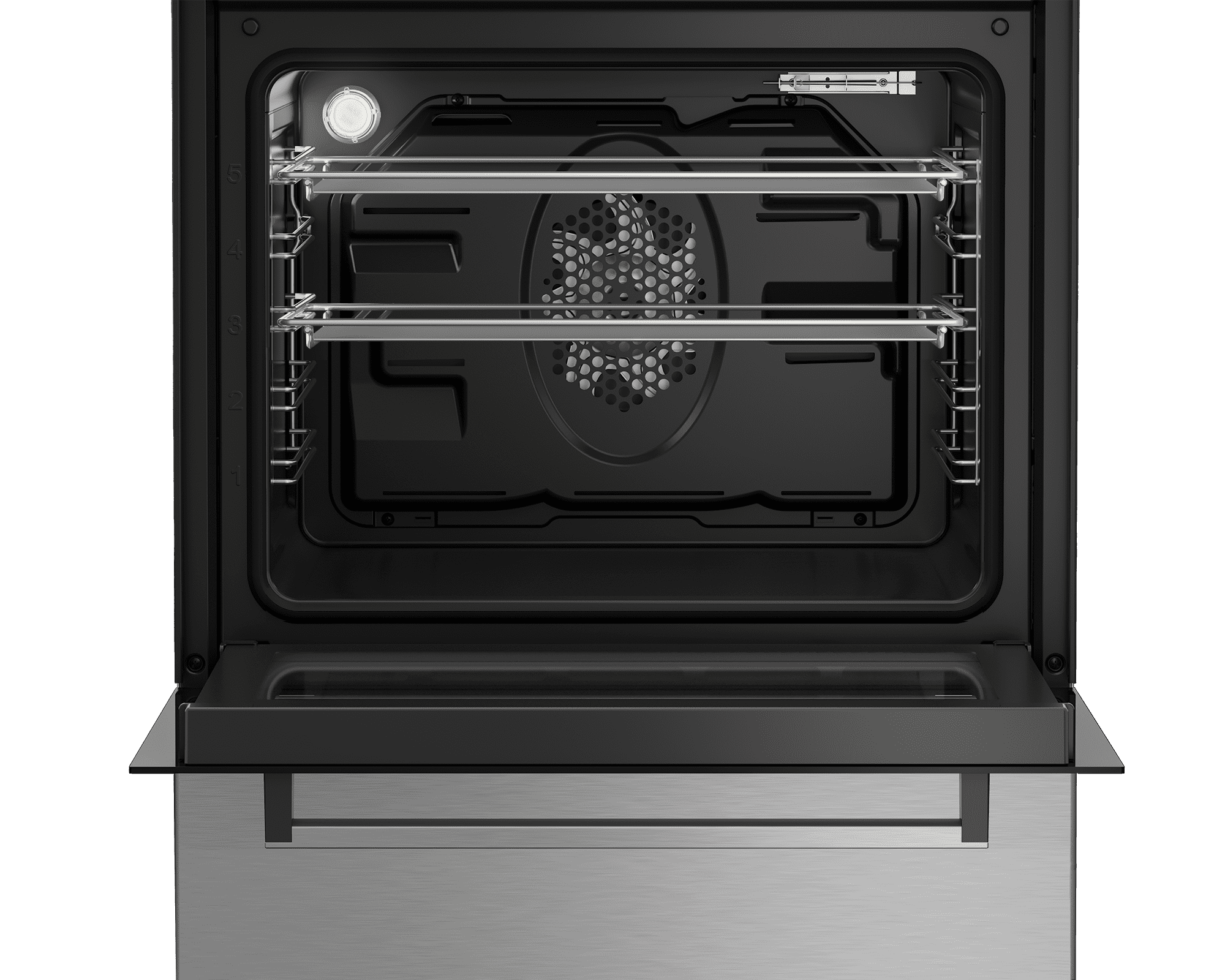 Beko SLER24410SS 24-Inch Stainless Steel Slide-In Electric Range - Perfect for Modern Kitchens & Home Cooking