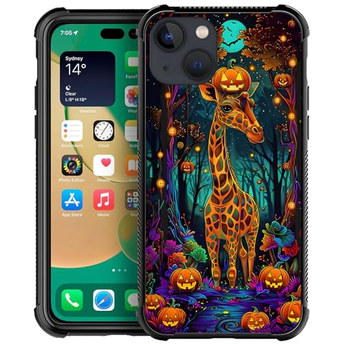 Enchanted forest cute giraffe head pumpkin