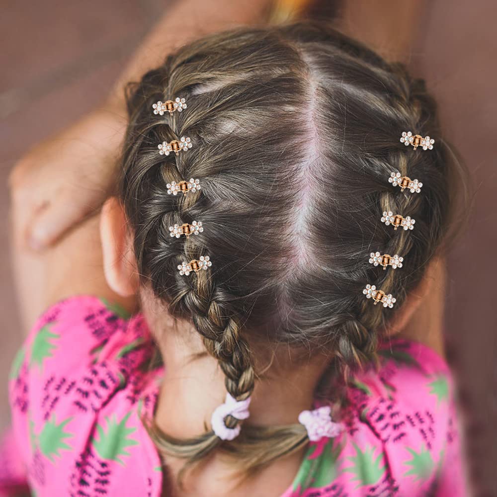 Mini Hair Claw Clips - No-Slip Rhinestone Metal Clips for Women & Girls | Party & Daily Use