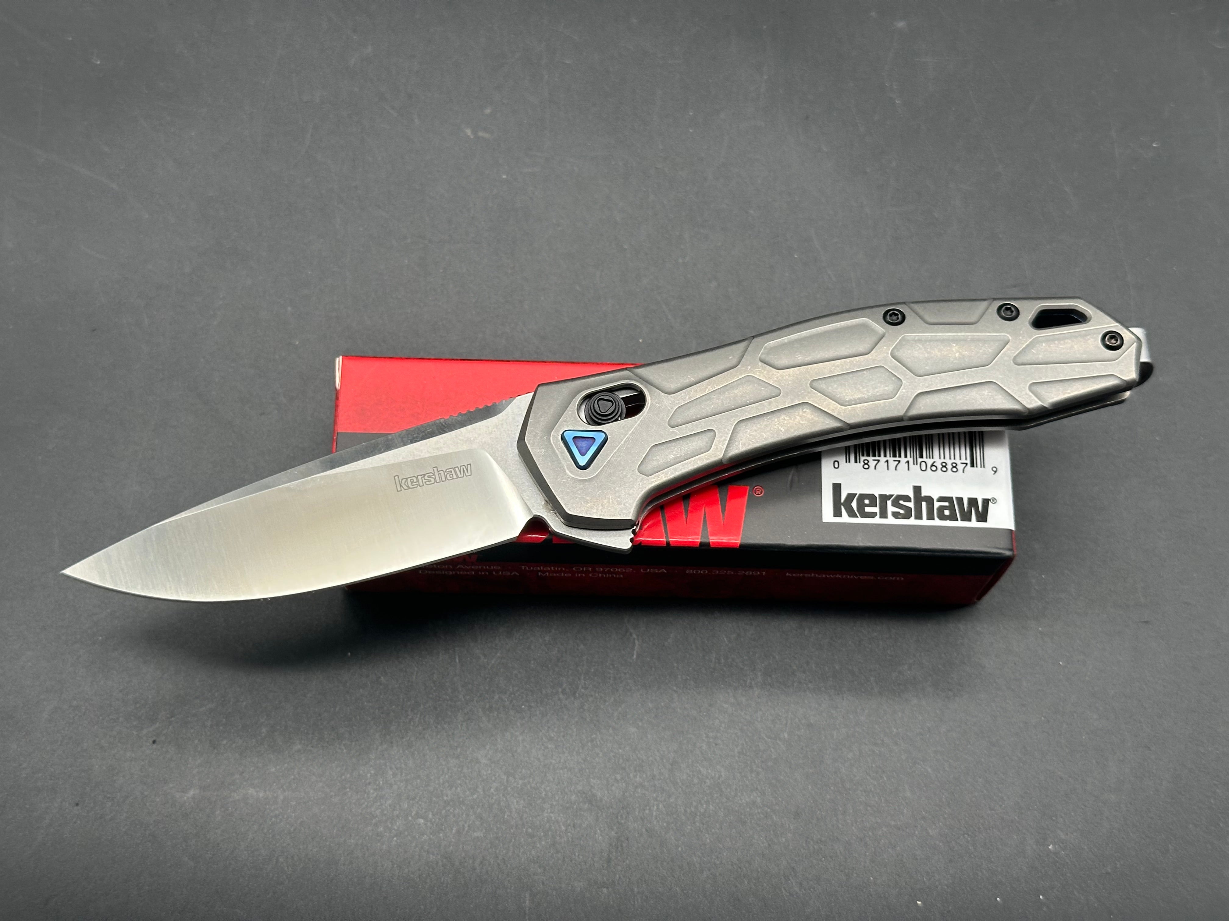 Kershaw COVALENT Titanium Folding Knife with S35VN Steel Blade - EDC, Camping, Hiking & Outdoor Survival Gear