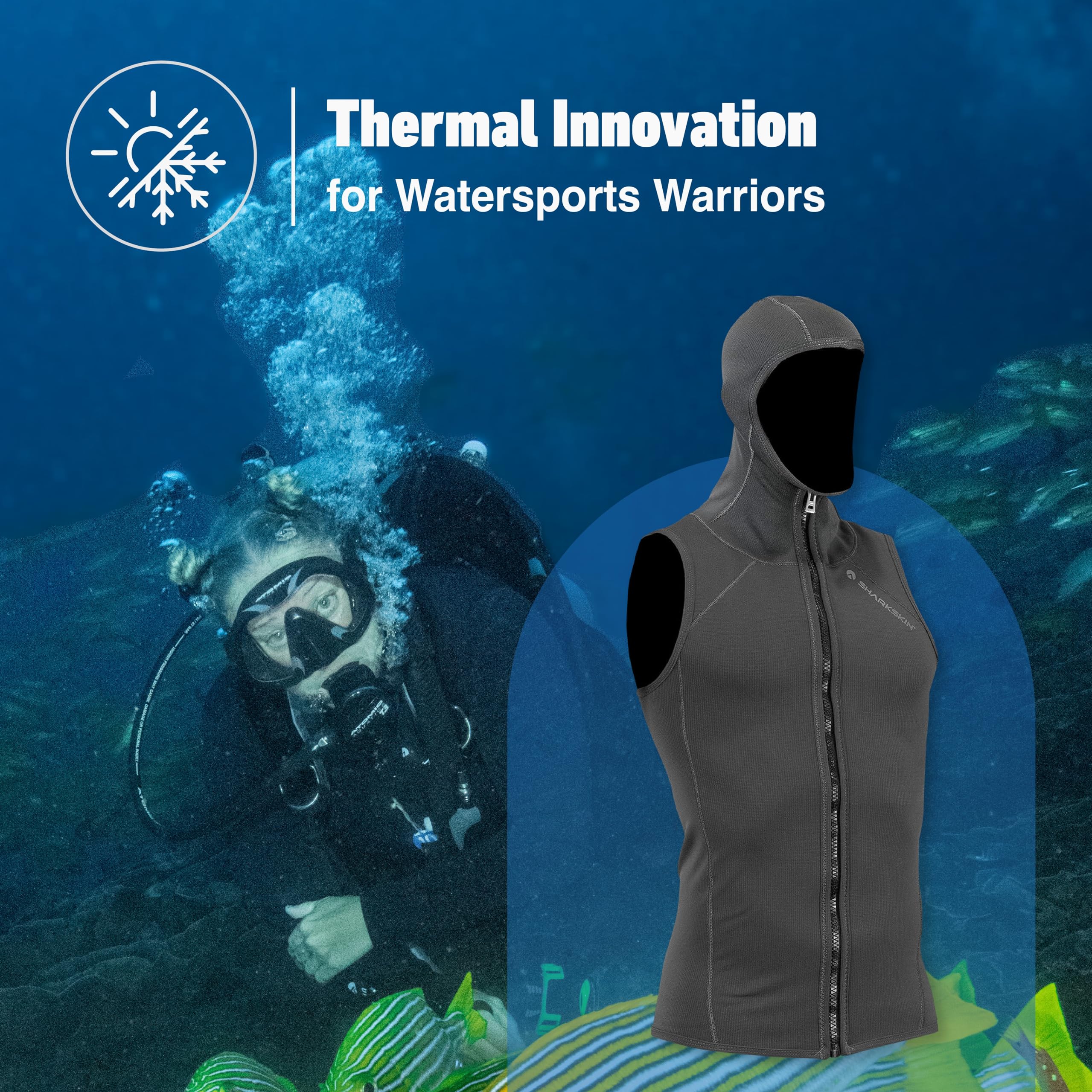 Men's Titanium 2 Chillproof Hooded Vest - Lightweight Waterproof Winter Jacket for Outdoor Hiking, Camping & Cold Weather Activities