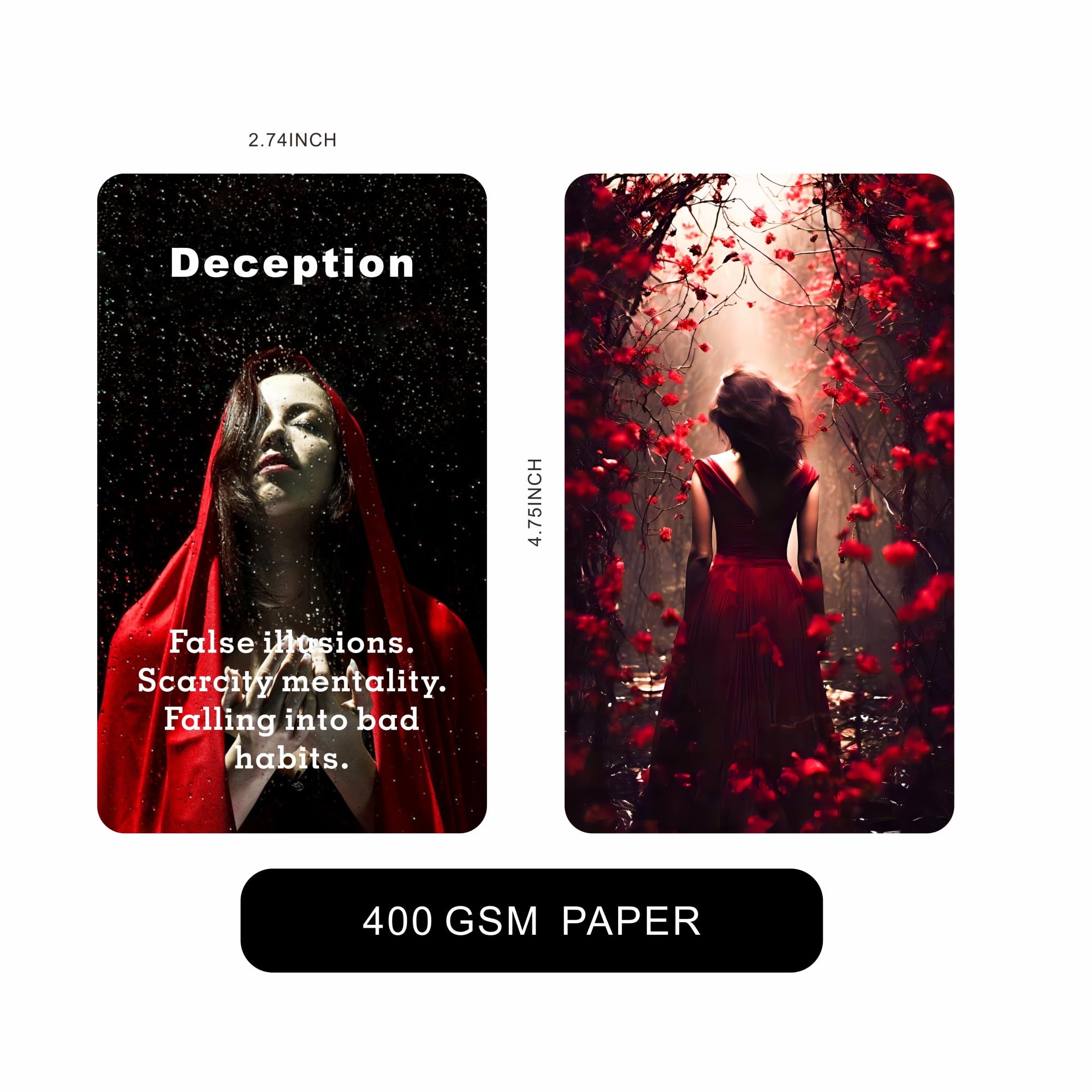 Romantic Love Oracle Cards with Meanings - Han Yu Bowen Love Messages Deck for Self-Awareness & Intuition | Perfect for Relationship Guidance, Couples Therapy, and Spiritual Growth