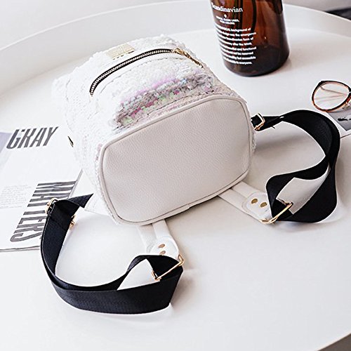 Sparkly Sequins Rabbit Ears Backpack for Women - Cute Casual Rucksack Purse for School, Travel & Cosplay Accessories
