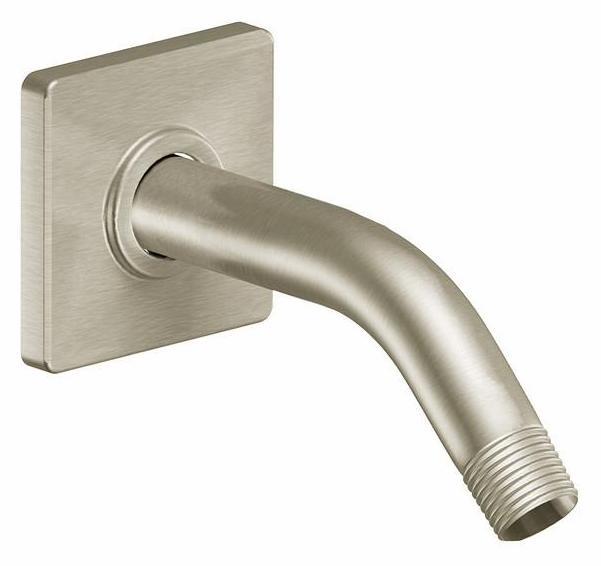 Moen S133BN 90 Degree Shower Arm and Flange in Brushed Nickel - Perfect for Bathroom Renovations and Modern Shower Installations
