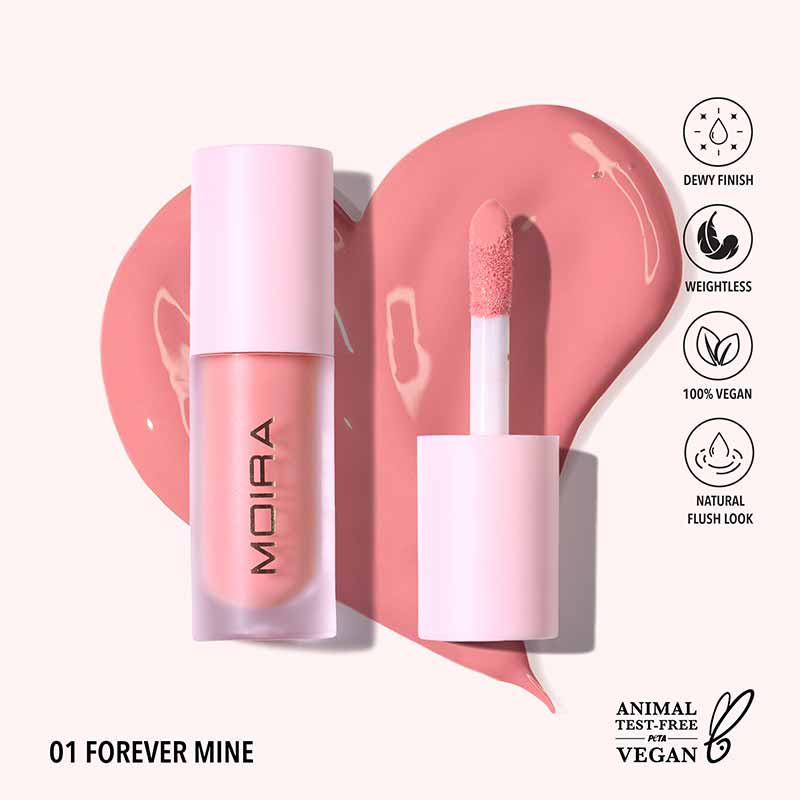 MOIRA Love Steady Liquid Blush - Long Lasting Natural Blush Makeup for Cheeks | Perfect for Daily Wear, Date Night & Special Occasions
