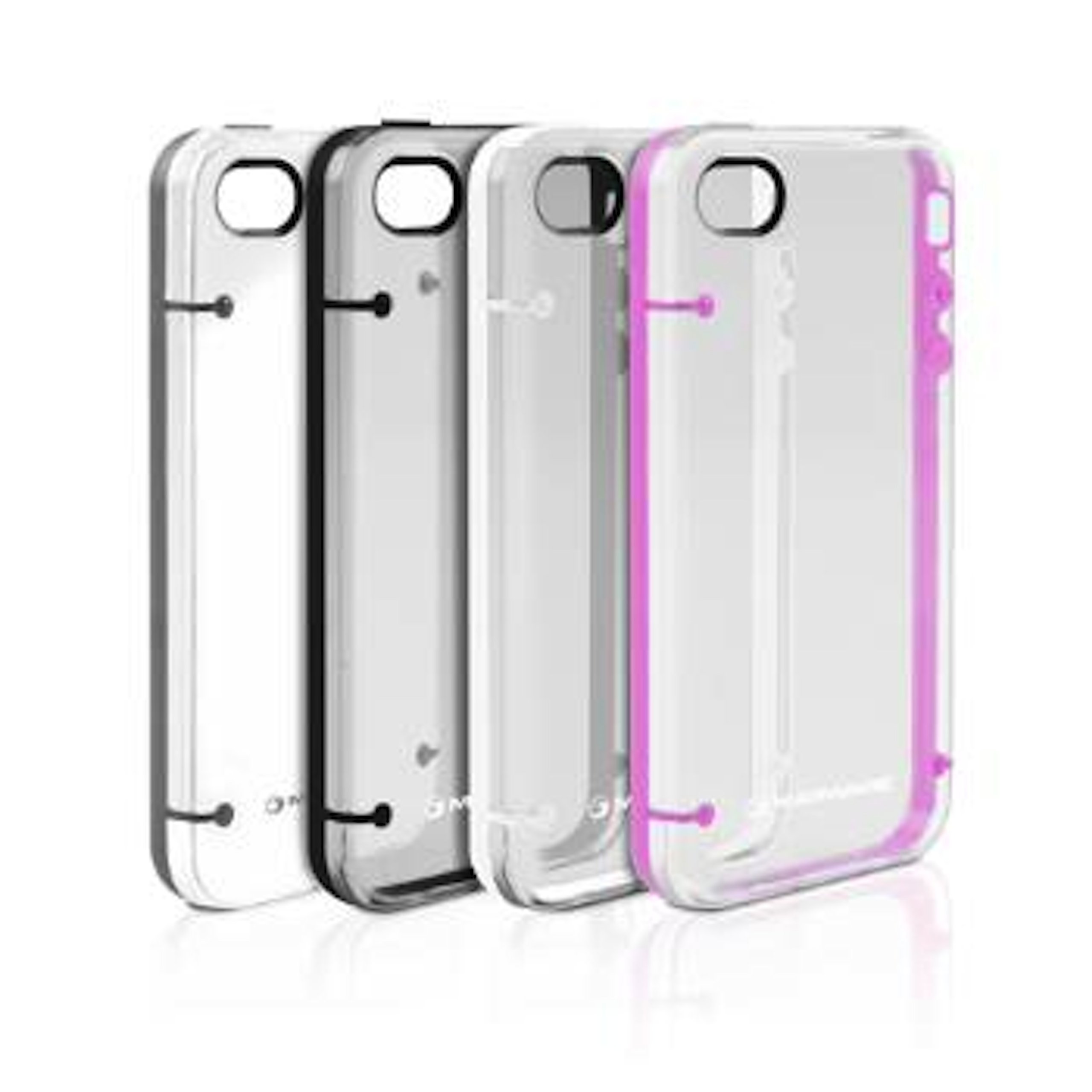 DuoShell Snap On Protective Case for iPhone 4/4S - Clear & Pink Slim Fit Cover - Compatible with AT&T iPhone 4/4S - Perfect for Everyday Use, Work & Travel Protection