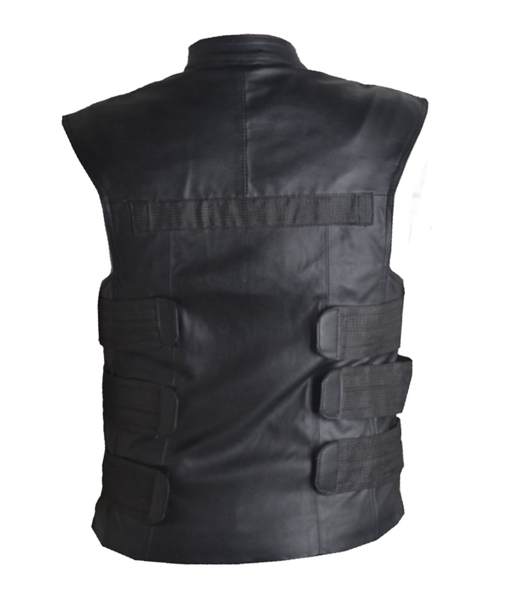 Classyak Men's Fashion Leather Vest - Stylish Biker Jacket for Motorcycle Riding, Casual Outfits & Outdoor Adventures