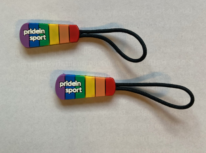 Pride in Sport Zip Tags - Waterproof & Durable Zipper Pulls for LGBTQ+ Athletes - Perfect for Gym Bags, Backpacks & Sports Gear
