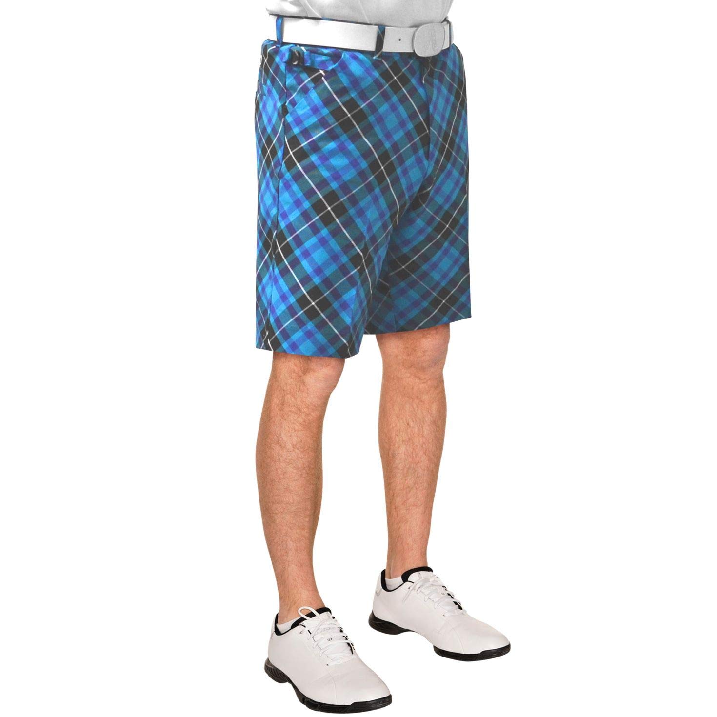 **Royal & Awesome Men's Patterned Golf Shorts - Funny & Crazy Design for Golfers - Comfortable Stretch Fabric - Perfect for Golf Outings, Casual Wear & Summer Activities**