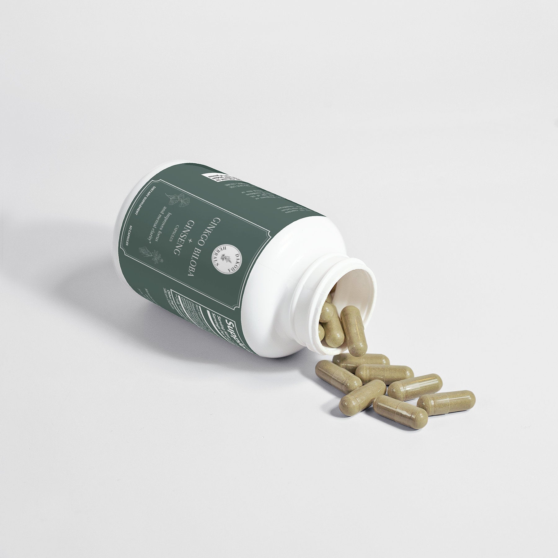 Premium Ginkgo Biloba & Ginseng Supplement for Immune Support - Enhance Focus & Energy for Workouts, Study & Daily Wellness