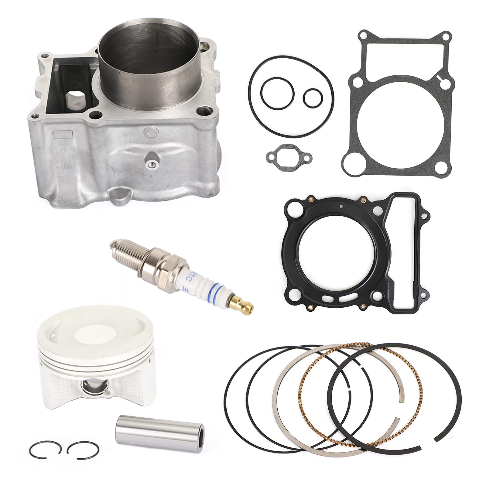 84.5mm Cylinder Piston Gasket Kit Compatible with Yamaha Kodiak 400 (2000-2006) & Grizzly 400 (2007-2008) - ATV Engine Repair & Maintenance Replacement Parts
