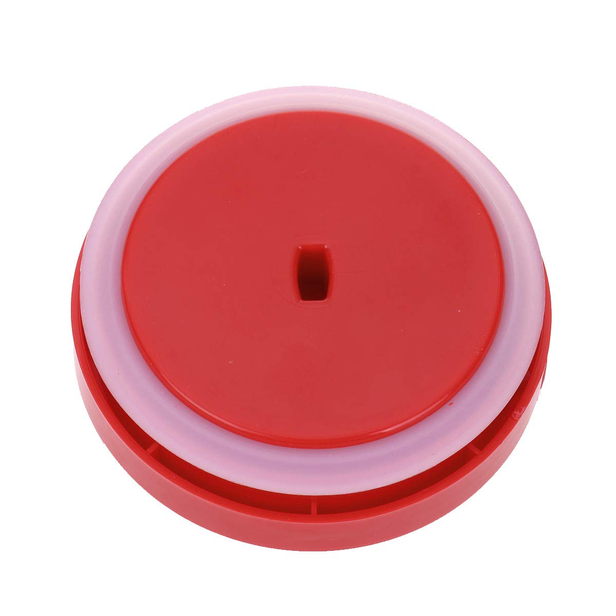 2Pcs High Borosilicate Glass Food Storage Jars with BPA-Free Airtight Plastic Lids - Perfect for Cookies, Dry Goods & Kitchen Pantry Organization (Red)
