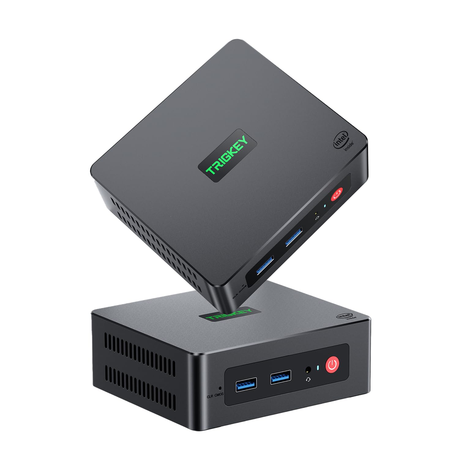 TRIGKEY Mini PC Green G4 - Intel 12th Gen Alder-Lake N100 (4C/4T, Up to 3.4GHz) Mini Computer with 16GB DDR4 RAM, 500GB SSD, Dual HDMI, USB 3.0 x4, WiFi 6, BT5.2 - Perfect for Home Office, Gaming & Media Streaming