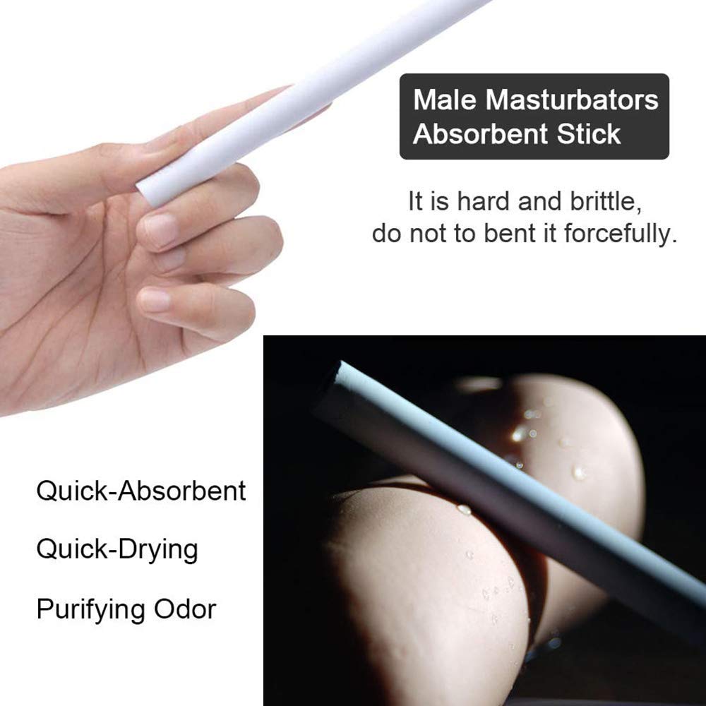 6 Inch Male Masturbator Absorbent Stick - Water-Absorption Dry Rod for Sex Doll & Pocket Pussy (2 Pack) - Perfect for Discreet Storage & Enhanced Hygiene