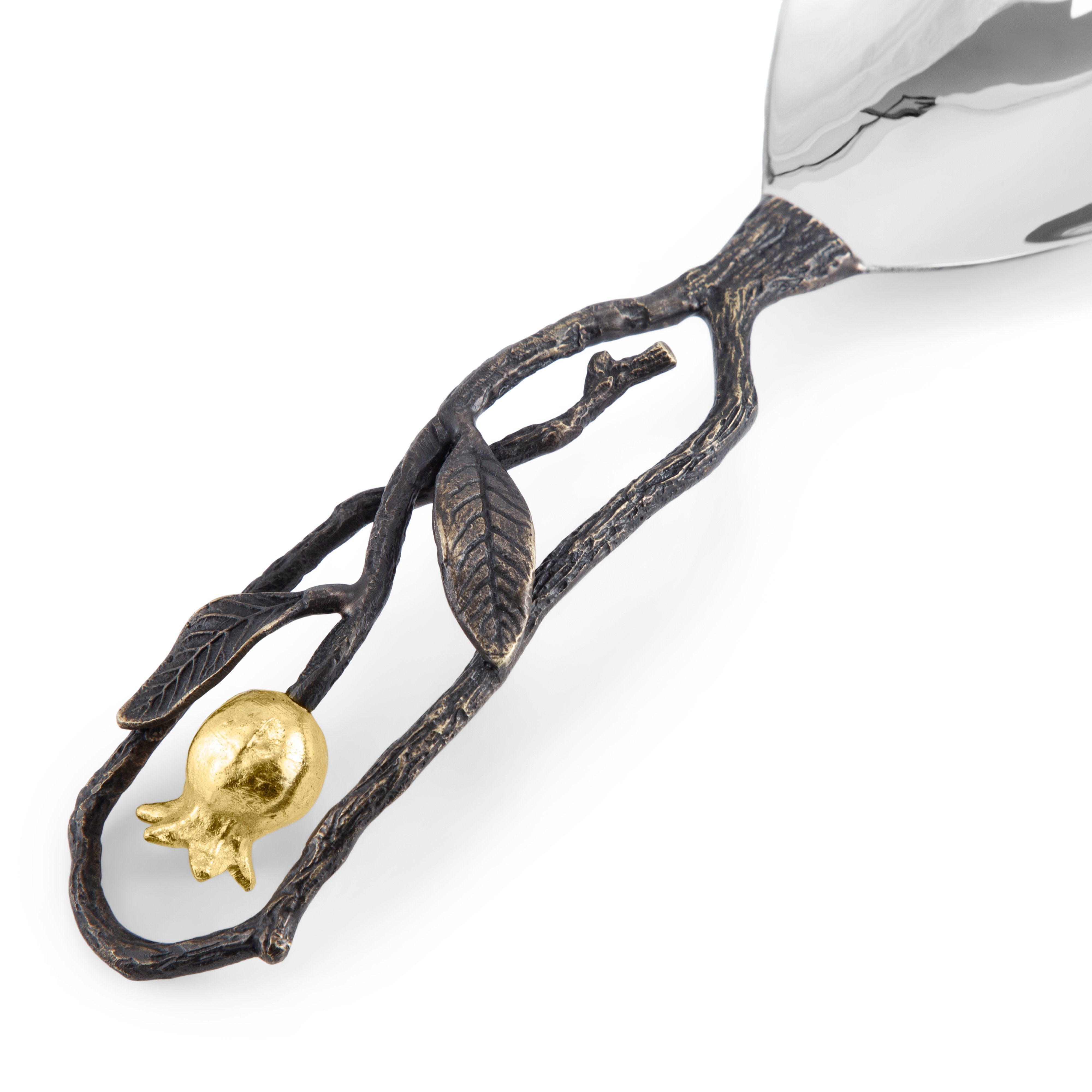 Premium Stainless Steel Pomegranate Rice Serving Spoon - Durable Kitchen Utensil for Rice, Pasta & Salads - Perfect for Dinner Parties, Buffets & Family Meals