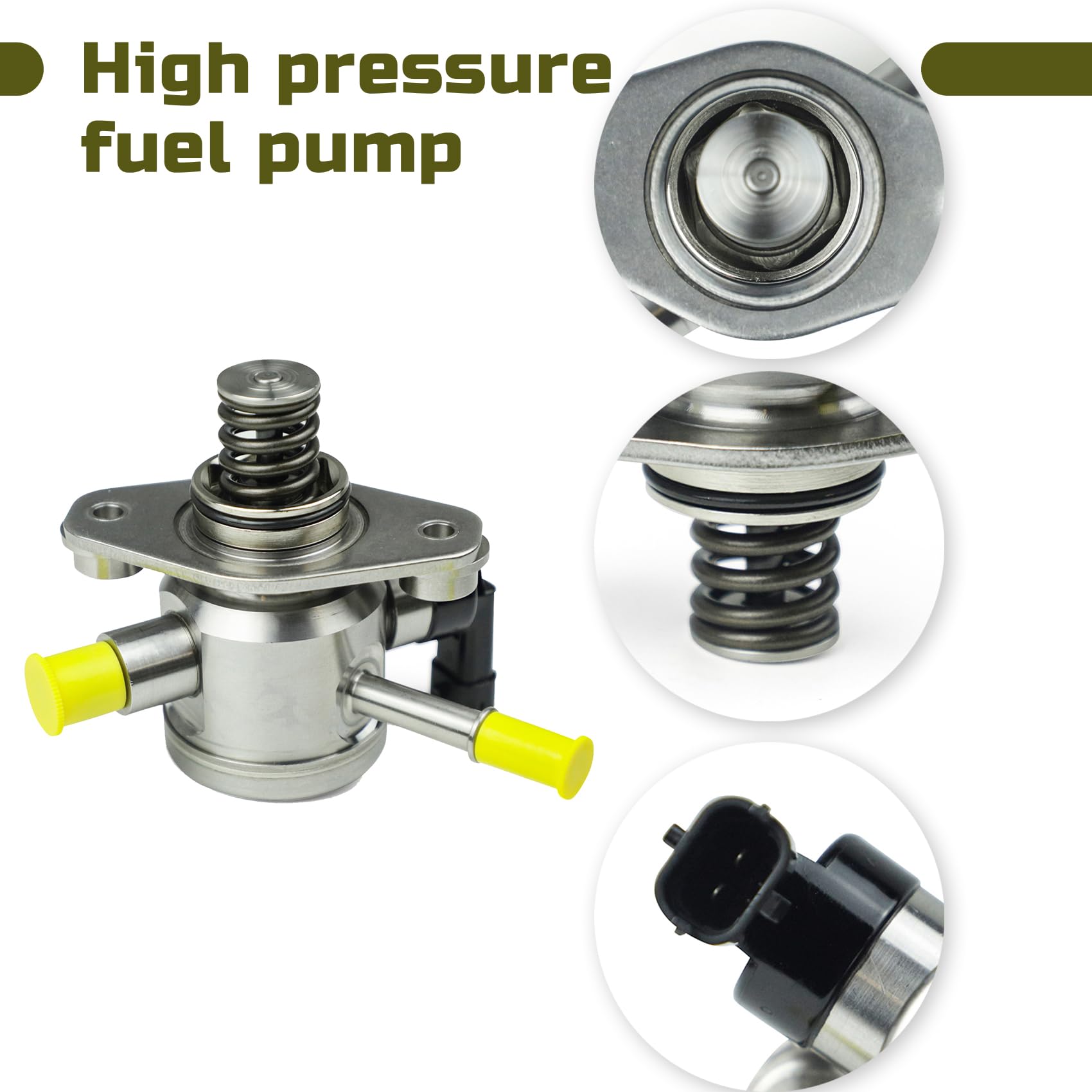 High Pressure Mechanical Fuel Pump Compatible with 2010-2017 Buick Lacrosse Regal, Chevrolet Captiva Equinox Impala Malibu Orlando, GMC Terrain - Replaces OEM 12639694 12641847 12633423 - Perfect for Engine Performance & Fuel Efficiency Upgrades