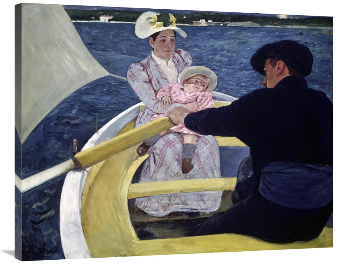 The Boating Party by Mary Cassatt - 40 Inch Art Print for Home & Office Decor - Perfect for Living Rooms, Bedrooms & Nautical Themed Spaces