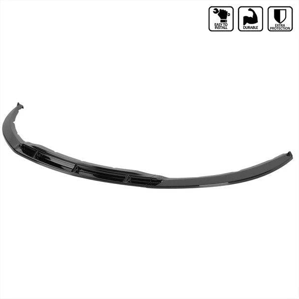 2013-2014 Ford Mustang V6/GT/Boss 302 Front Bumper Lip Splitter Kit - Glossy Black 3PC (Not Compatible with Shelby GT500) | Aggressive Styling Upgrade for Street & Show Car Enthusiasts