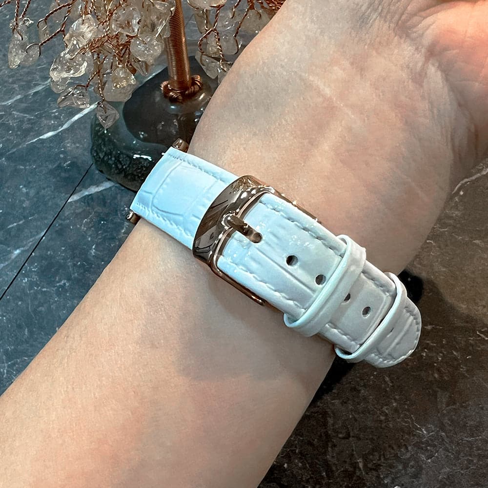 Aries Gold White Genuine Leather Strap Women's Watch L 5046 RGW W - Elegant Fashion Accessory for Daily Wear & Special Occasions