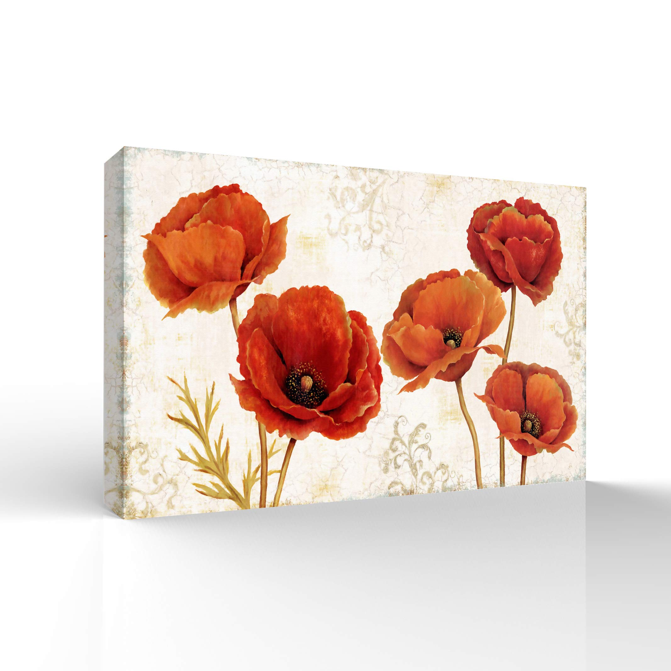 Beautiful Flower Giclee Canvas Wall Art - 32x48 Inches, Vibrant Home Decor for Bedroom, Living Room, Office, and Modern Interior Design