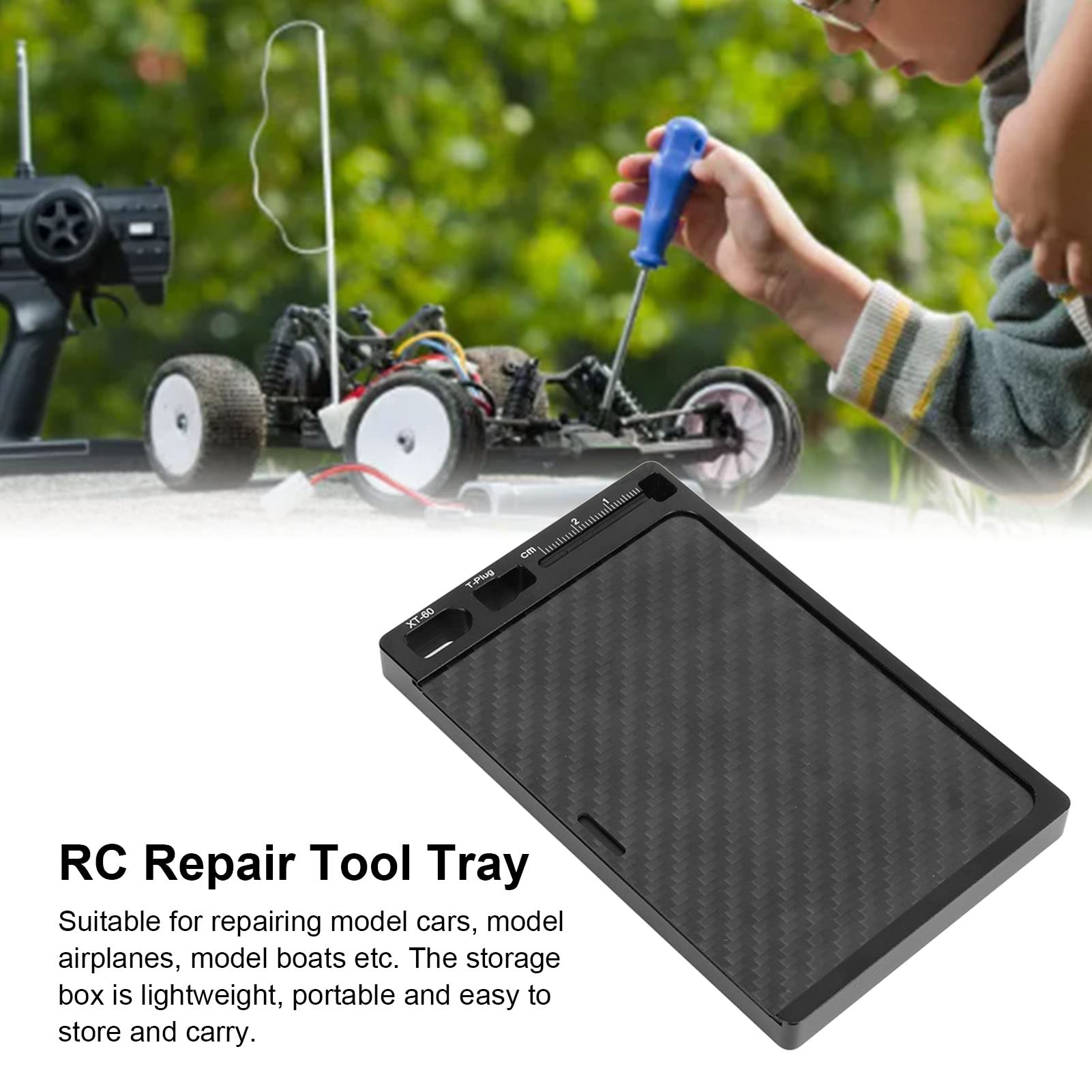 Universal Metal RC Car Repair Screw Tray - Multifunctional Tool Kit for RC Model & Auto Maintenance - Essential Screwdriver Accessories for Hobbyists & DIY Enthusiasts (Perfect for RC Car Upgrades, Drone Repairs & Household Fixes)