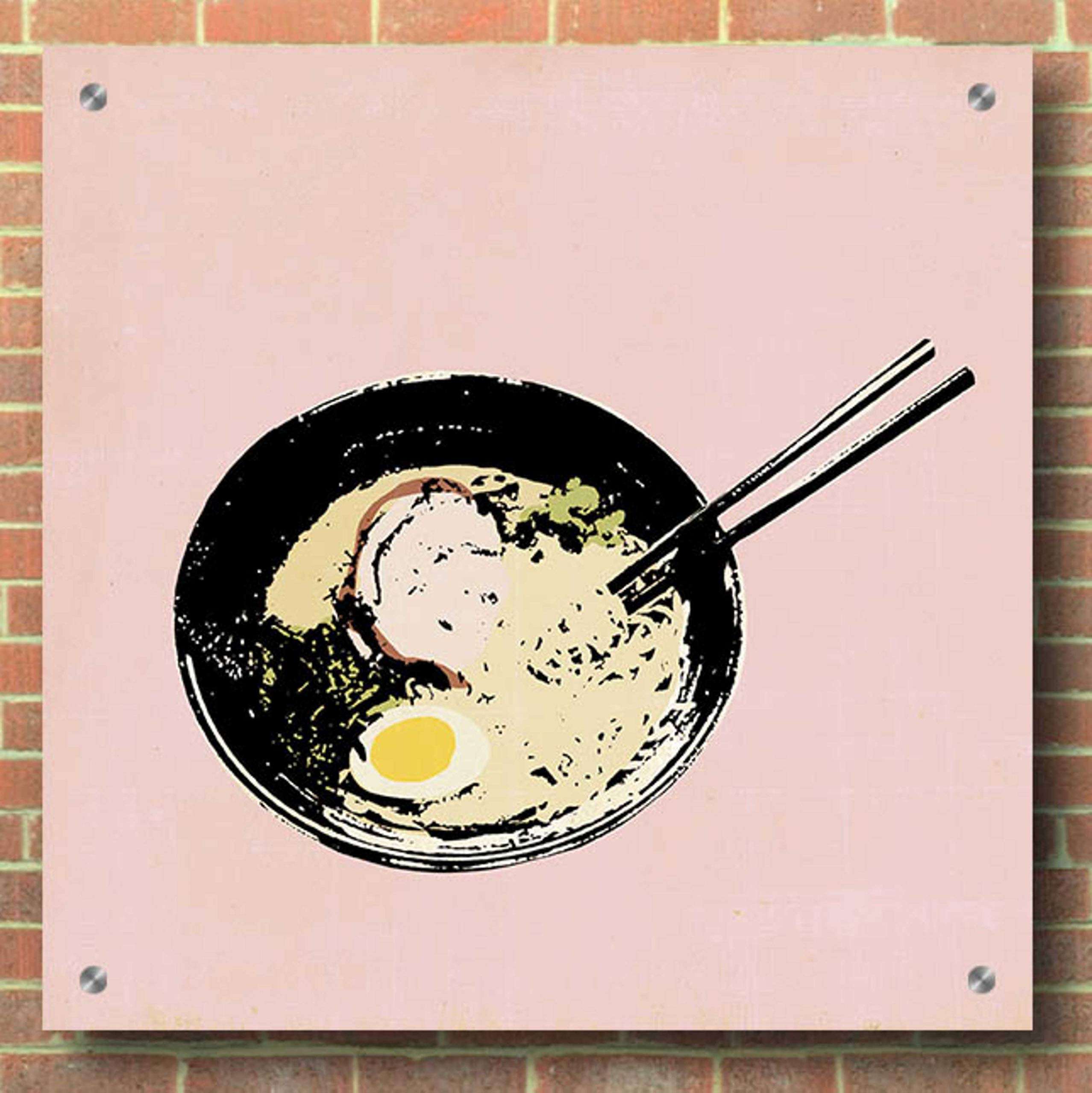 Epic Art 'Ramen Bar II' by Annie Warren - 36x36 Inch Vibrant Acrylic Glass Wall Art Painting - Modern Asian Restaurant Decor, Home Dining Room Artwork, Unique Gift for Ramen Lovers