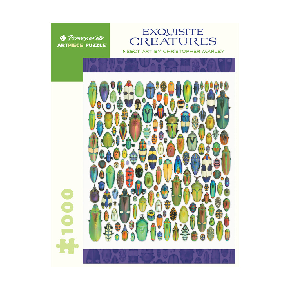 Christopher Marley Exquisite Creatures Insect Art Jigsaw Puzzle - 1000 Piece Nature-Themed Puzzle for Adults, Home Decor & Educational Activity | Perfect for Relaxation, Gift Giving & Classroom Learning