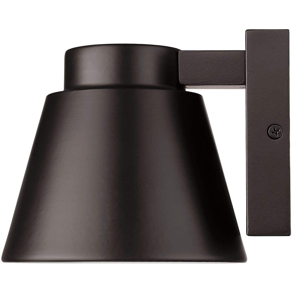 Z-Lite 544S-ORBZ-LED Asher Outdoor Wall Sconce Light Fixture - 1-Light 10W Oil Rubbed Bronze Finish - Weatherproof Exterior Lighting for Porch, Patio, Garden & Entryway