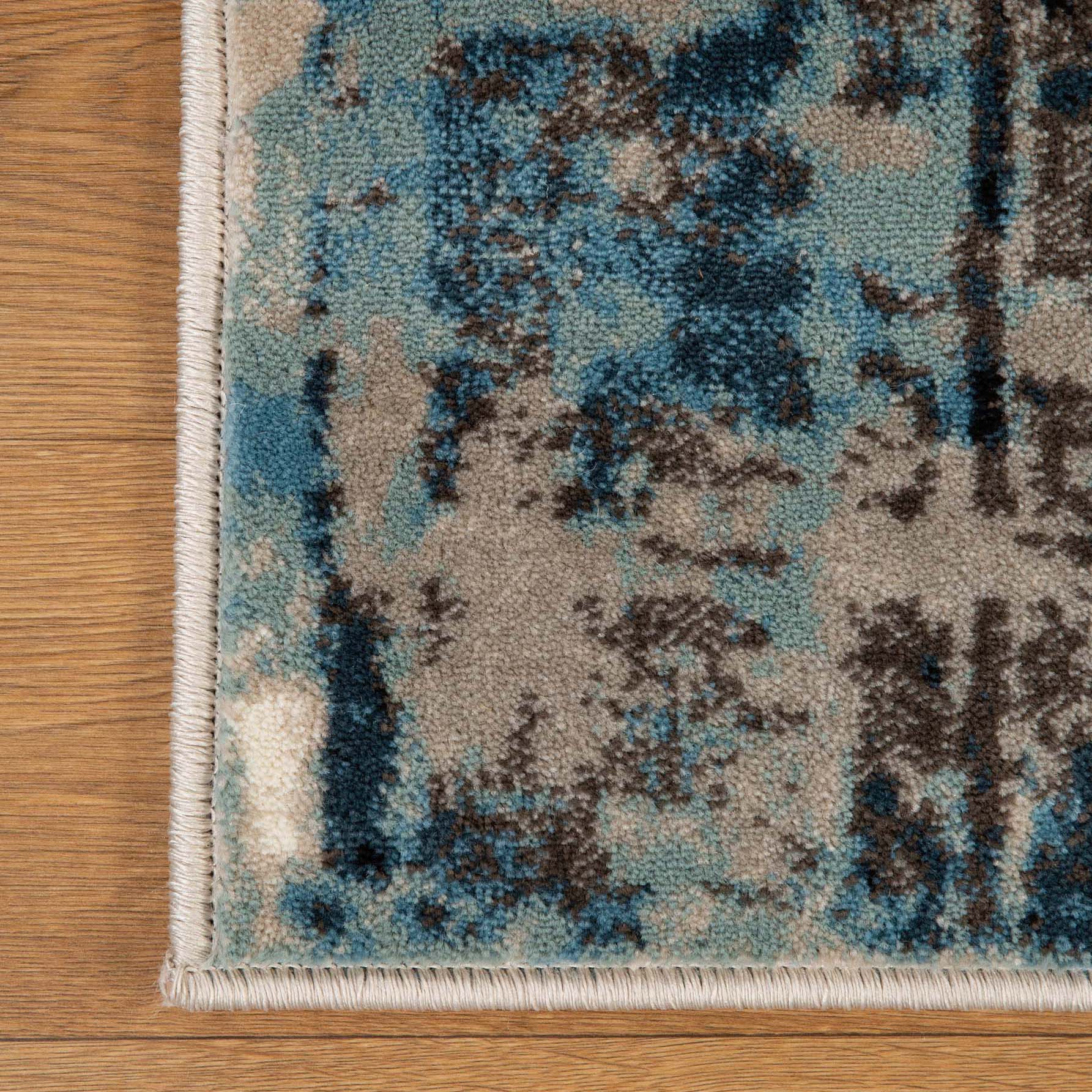 Palani Washed Abstract Indoor Area Rug or Runner - Soft Bohemian Style Carpet for Living Room, Bedroom, Hallway - Perfect for Home Decor & Cozy Spaces