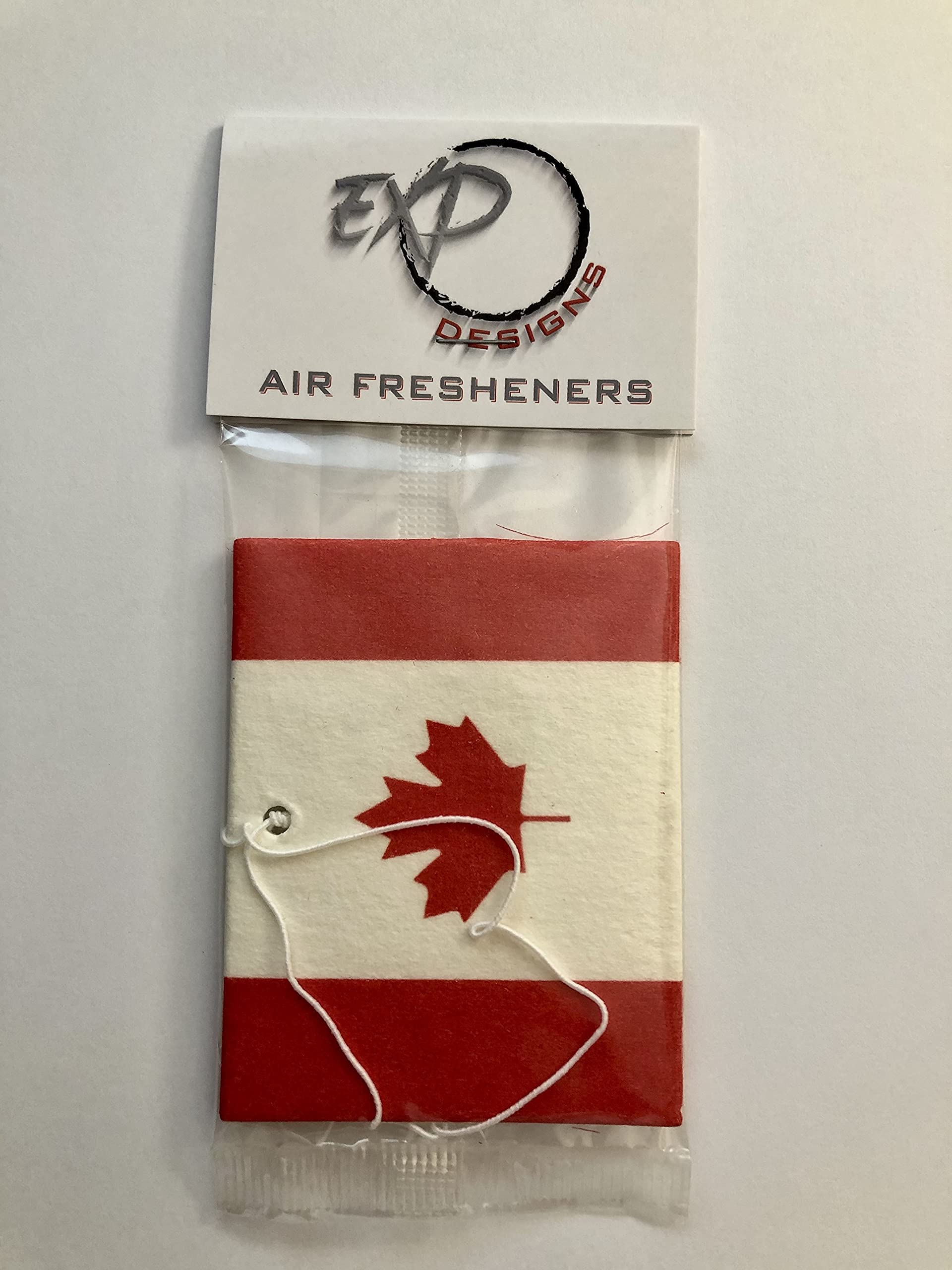 Canada Flag Car Air Freshener - Long-Lasting Fragrance for Vehicles, Home & Office | Patriotic Canadian Decor
