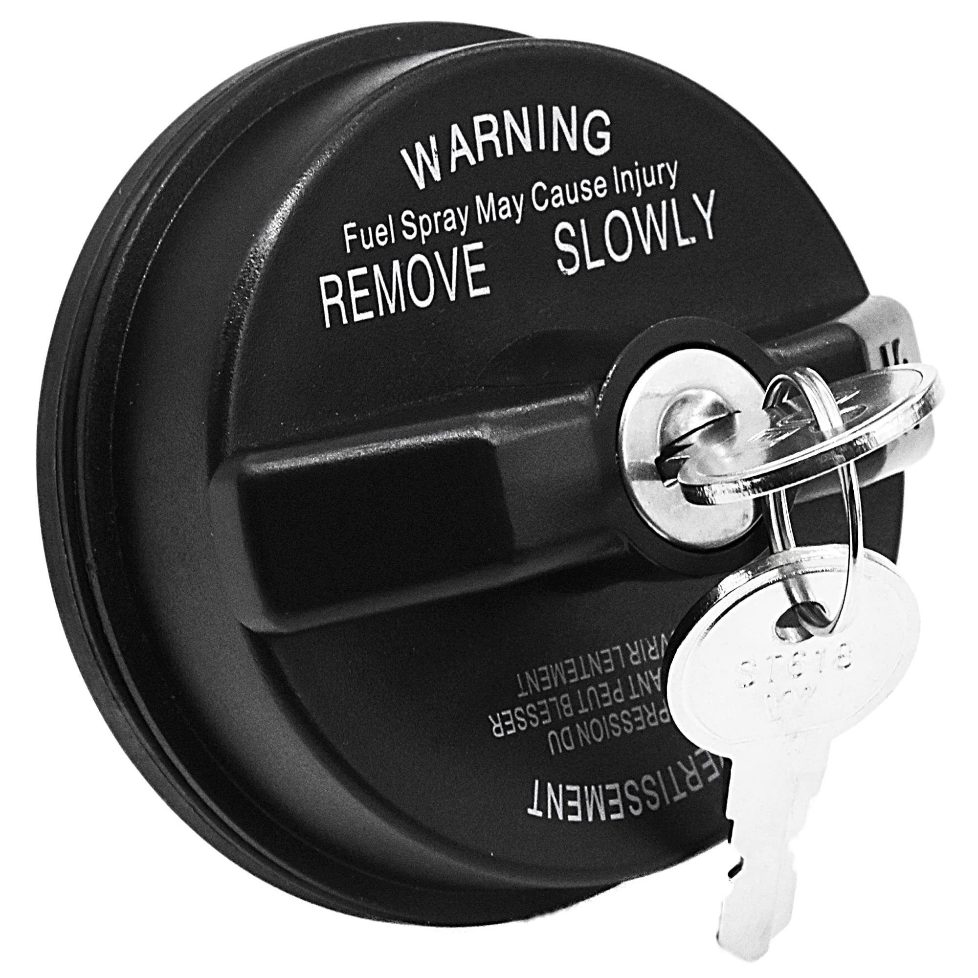 Fokes Locking Gas Cap - Universal Fuel Cap for Dodge Jeep Ram 1500, Challenger, Grand Caravan, Cherokee, Wrangler TJ/LJ/JK/JKU/JL/JLU/JT (Part #05278655AB, 5278655AB) - Anti-Theft Protection & Secure Fuel System for Off-Road & Daily Driving