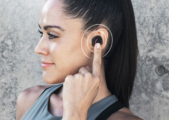 Elinz TWS Bluetooth 5.0 Wireless Earbuds with Noise Cancellation, Hi-Fi Stereo Sound, 30H Playtime - Compatible with iPhone, Android, iOS - Perfect for Gym, Running, Travel & Work Calls