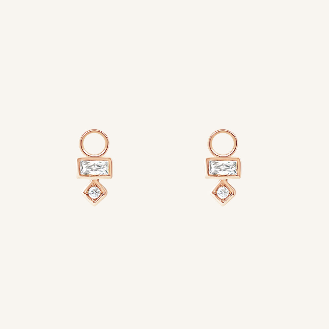 Resilience Hoop Charm Earrings (Set of 2) - Sterling Silver Inspirational Jewelry for Women - Perfect for Everyday Wear, Gifts & Special Occasions