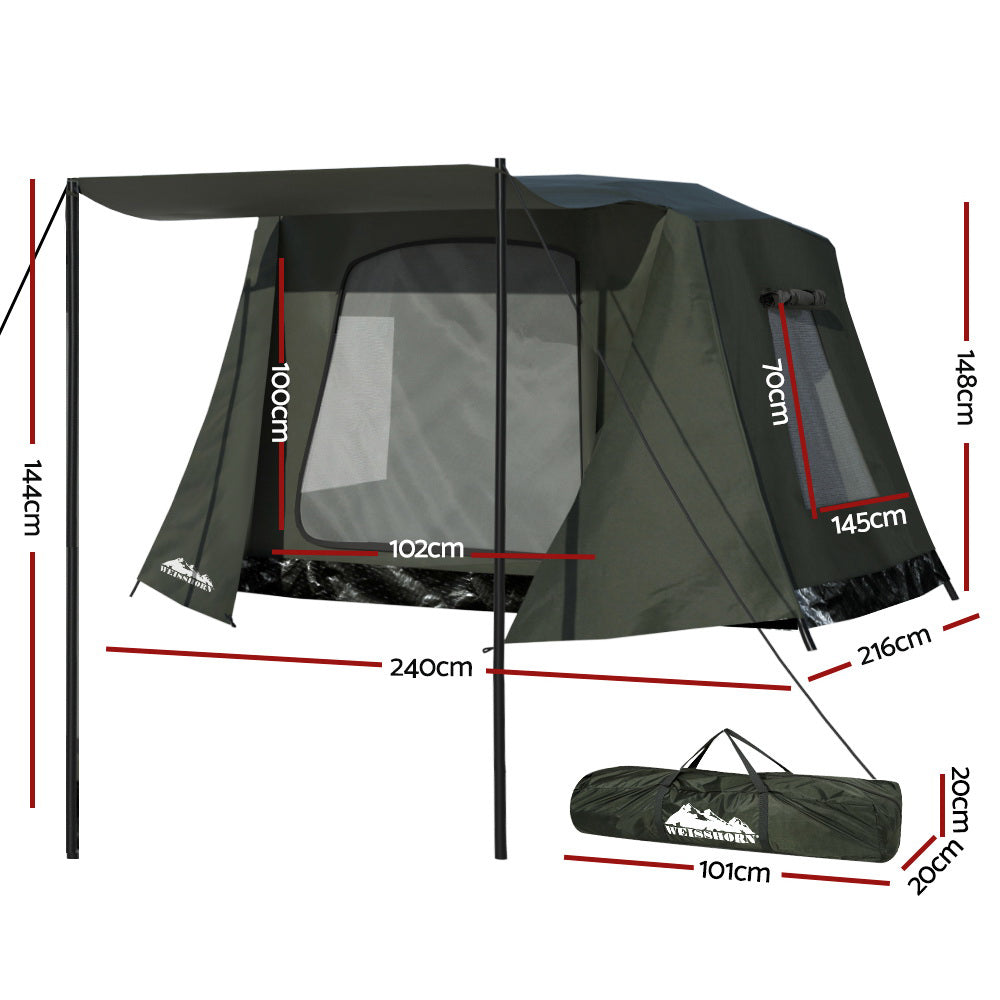 Weisshorn Instant Pop Up Camping Tent for 2-3 Person - Lightweight Waterproof Hiking Shelter for Outdoor Adventures, Backpacking & Family Camping Trips
