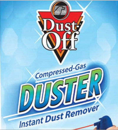Dust Off 12 oz Compressed Air Can for Electronics Cleaning - Perfect for Keyboards, Computers, Cameras & Office Equipment Maintenance