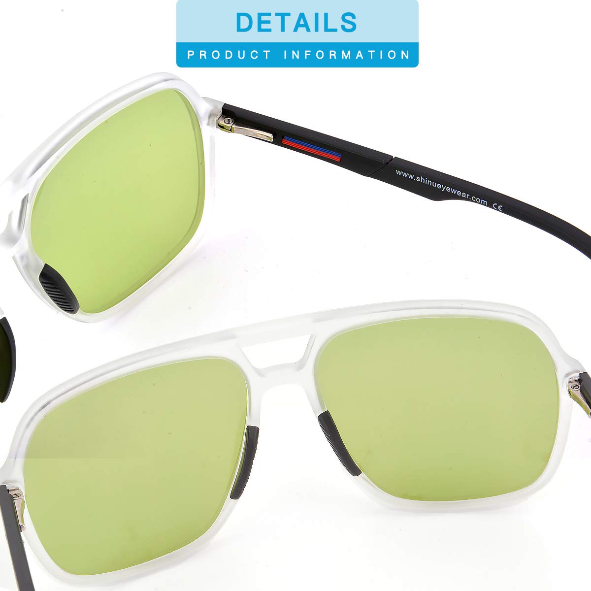 Polarized Sunglasses for Men Women - TR90 Frame UV Protection Fishing Driving Eyewear - Lightweight Comfortable Outdoor Sports Glasses for Summer, Beach, Cycling & Travel - TY2002