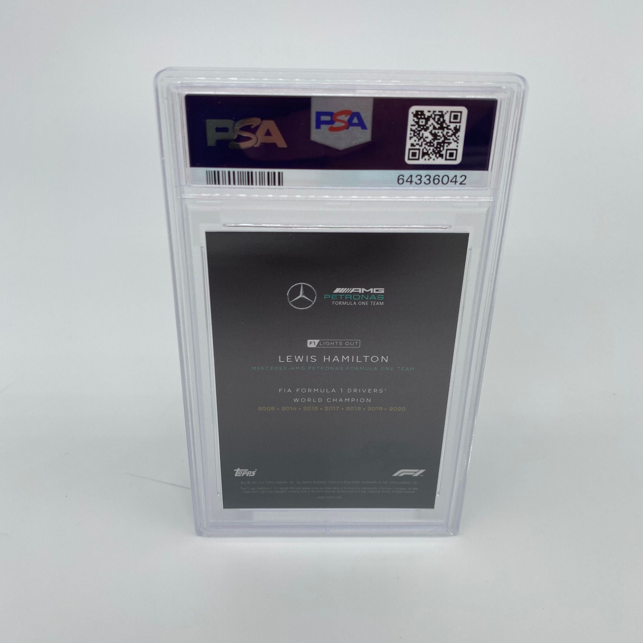 PSA 9 Graded 2004 Lewis Hamilton Formula 1 Drivers World Champion Trading Card - Perfect for F1 Collectors & Sports Memorabilia Enthusiasts