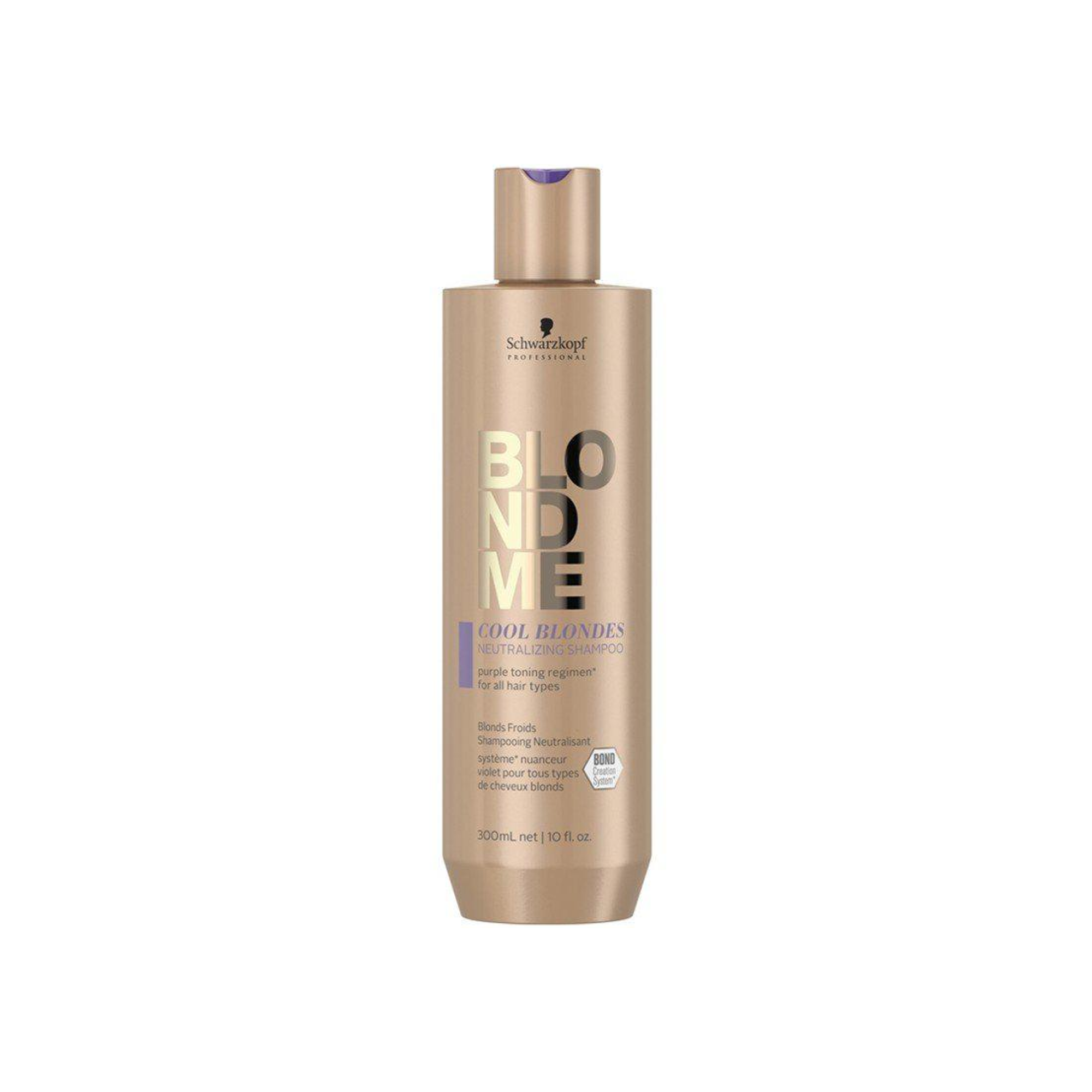 BlondMe Cool Blondes Neutralizing Shampoo 300ml - Purple Shampoo for Blonde Hair, Tones Brassiness & Enhances Cool Blonde Highlights - Perfect for Salon & Home Hair Care