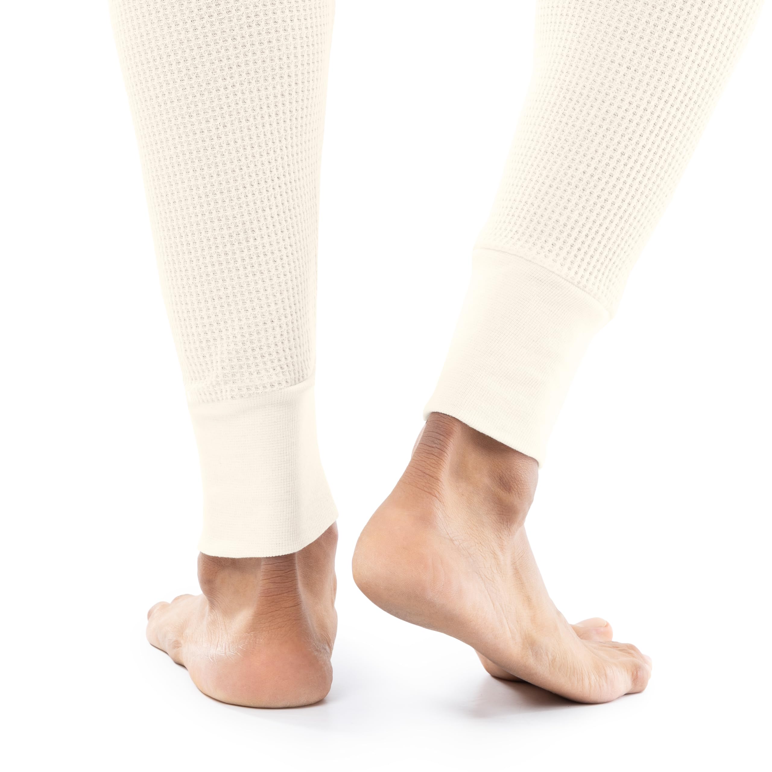 Indera Men's Thermal Underwear Set - Waffle Knit Long Johns for Cold Weather, Base Layer for Winter, Hiking & Outdoor Activities