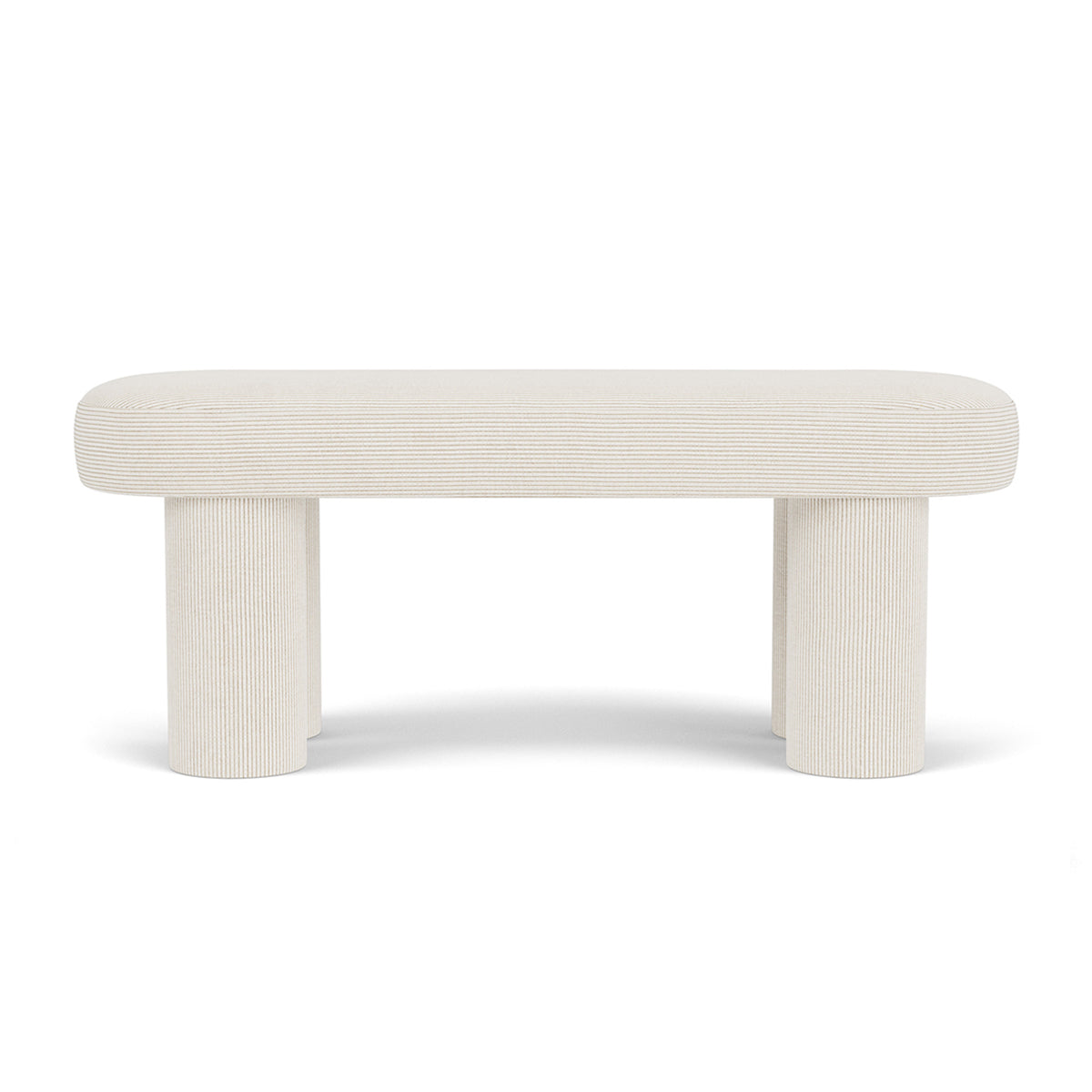 Charlie Velvet Bench - Luxurious Velvet Upholstered Bench with Sturdy Wooden Legs for Living Room, Bedroom, or Entryway Decor