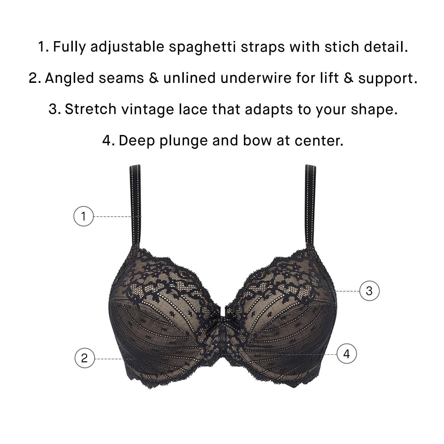 Chantelle Women's Rive Gauche Full Coverage Unlined Bra - Comfortable Everyday Wear for Work & Casual Outfits